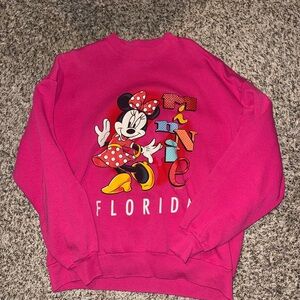 Vintage Pink Minnie Mouse Florida Crewneck